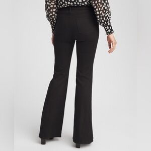 Chicos so slimming girlfriend flair size 12 black 32 inch inseam